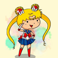 Q萌系列美少女战士卡通QQ头像图片