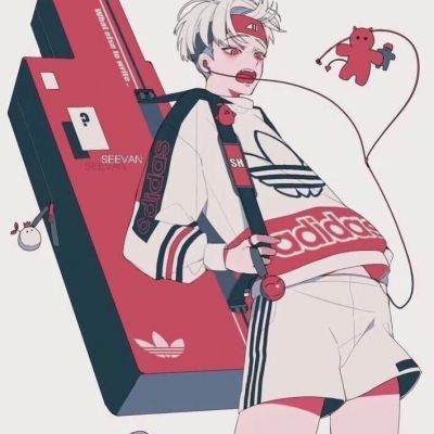男生冷酷卡通动漫头像