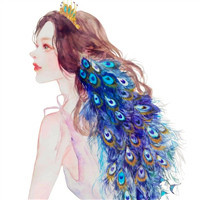 手绘闺蜜头像图片