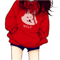半身卡通头像女头