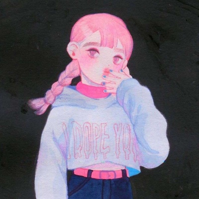 女生插画手绘头像