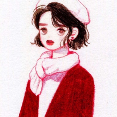女生插画手绘头像