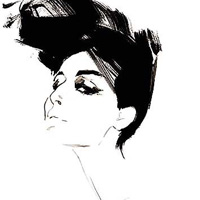 唯美人物意境彩绘气质插画女生头像图片