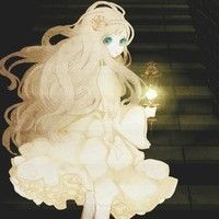 二次元头像女呆萌高冷长发