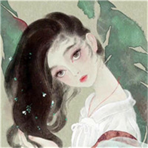 手绘卡通女头像