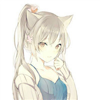 可爱猫耳女孩卡通头像