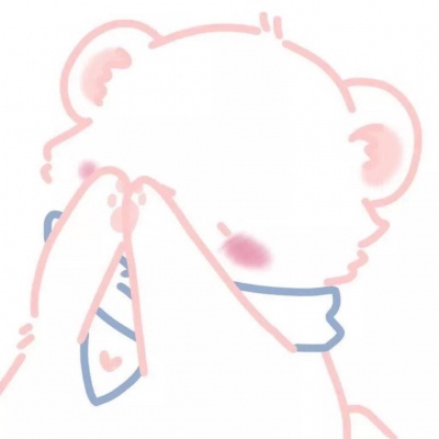 手绘可爱情侣头像一对