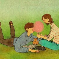 插画情侣头像