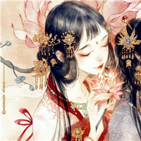 手绘古风姐妹头像