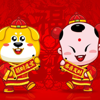 招财童子情侣头像