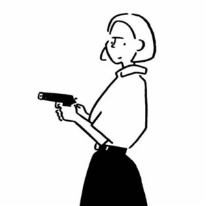 简笔画头像女手绘图片