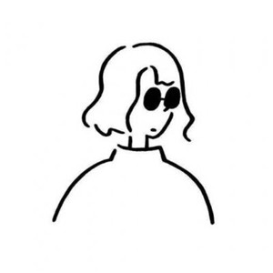 简笔画头像女手绘图片