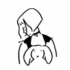 简笔画头像女手绘图片