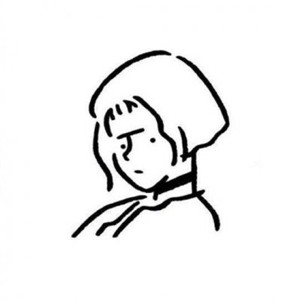 简笔画头像女手绘图片