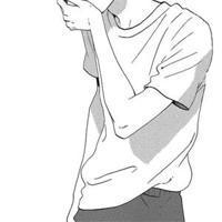 素描男生手绘黑白qq头像卡通版