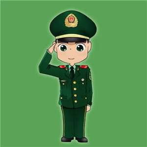 军人QQ和微信头像都可以用的卡通军人图片