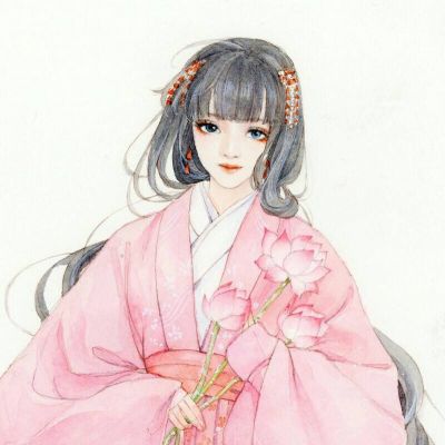 古风动漫卡通头像女生唯美气质