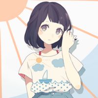卡通头像女生可爱萌短发少女