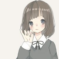 卡通头像女生可爱萌短发少女