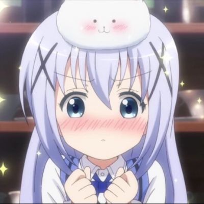 二次元卡通呆萌女生微信头像