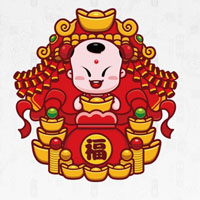 微信头像吉利招财图片