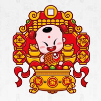 微信头像吉利招财图片