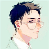 长得很帅的戴眼镜的卡通男生头像