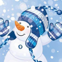 卡通雪人手绘安卓手机QQ头像图片