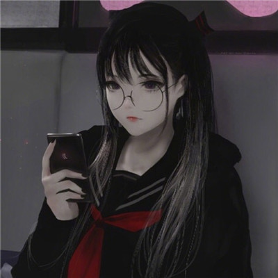 恐怖阴森诡异qq头像女生卡通