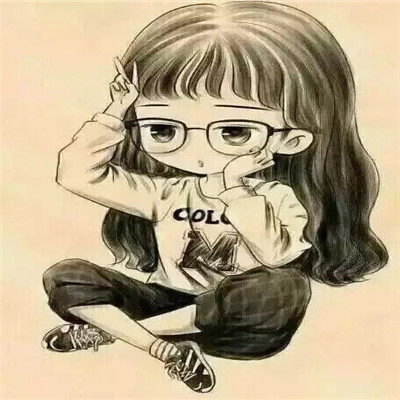可爱萌萌哒素描头像女生卡通