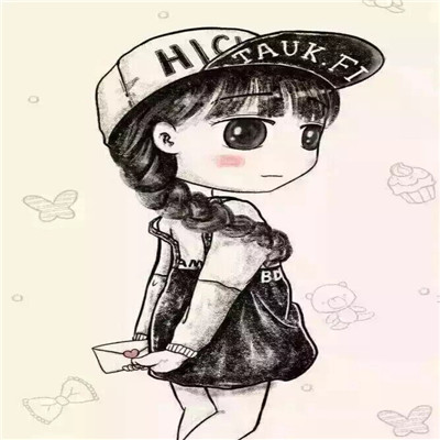 可爱萌萌哒素描头像女生卡通