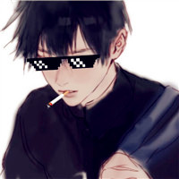 戴墨镜动漫男生头像