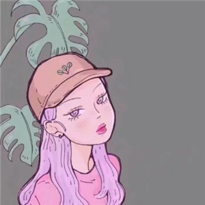 手绘卡通情侣头像图片
