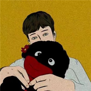 手绘卡通情侣头像图片