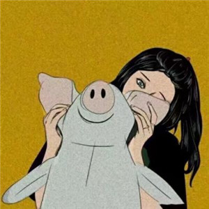 手绘卡通情侣头像图片