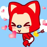 阿狸和桃子情侣头像