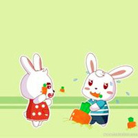 可爱贝小兔卡通头像