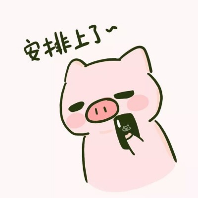 超萌可爱卡通猪头像2019最新