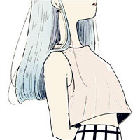 个性半身卡通头像女
