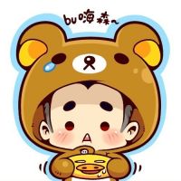 呆萌的情侣卡通头像一左一右