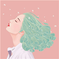 唯美韩国插画系女生头像