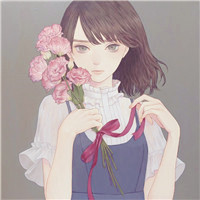 唯美韩国插画系女生头像