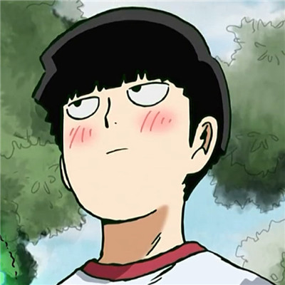呆呆的宅男卡通男生头像