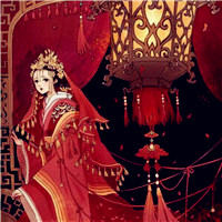 超美的古代高清红衣美女头像图片