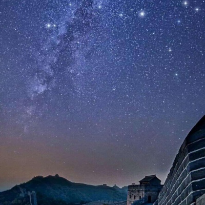 林弋  星空闪烁唯美天空图/山野千里，你是我藏在星星里的浪漫。