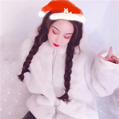 微信头像圣诞帽女生圣诞节版