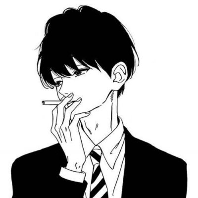冷酷帅气男生微信头像黑白动漫小丑