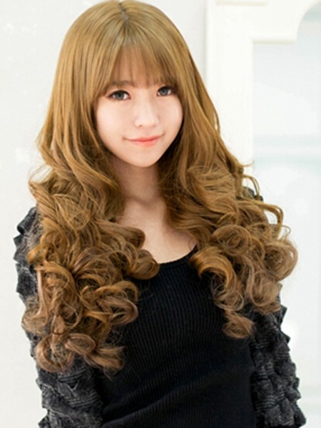 当前最流行的韩国女生发型图片 韩式长卷发最抢眼