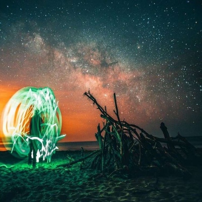 唯美星空头像背景图/摄影师LosAngelesArt