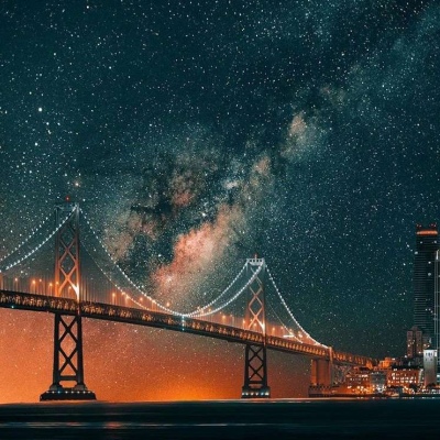 唯美星空头像背景图/摄影师LosAngelesArt